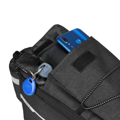 WYA26Y0S Thermal Bike Pannier Bag with Shoulder Strap - Black_7