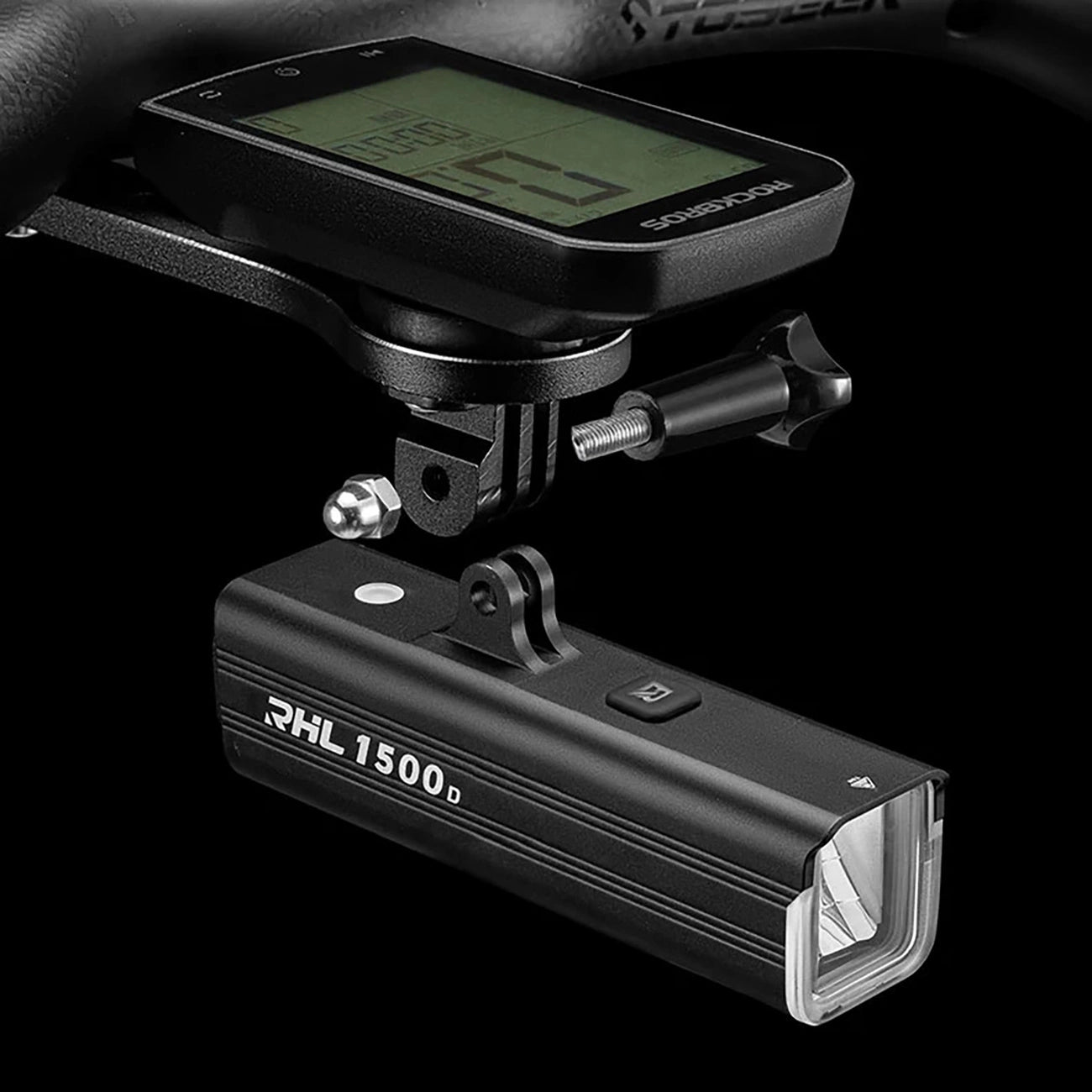 Rockbros RHL1500 front bicycle light 5000mAh 1500lm IPX6 - black_13