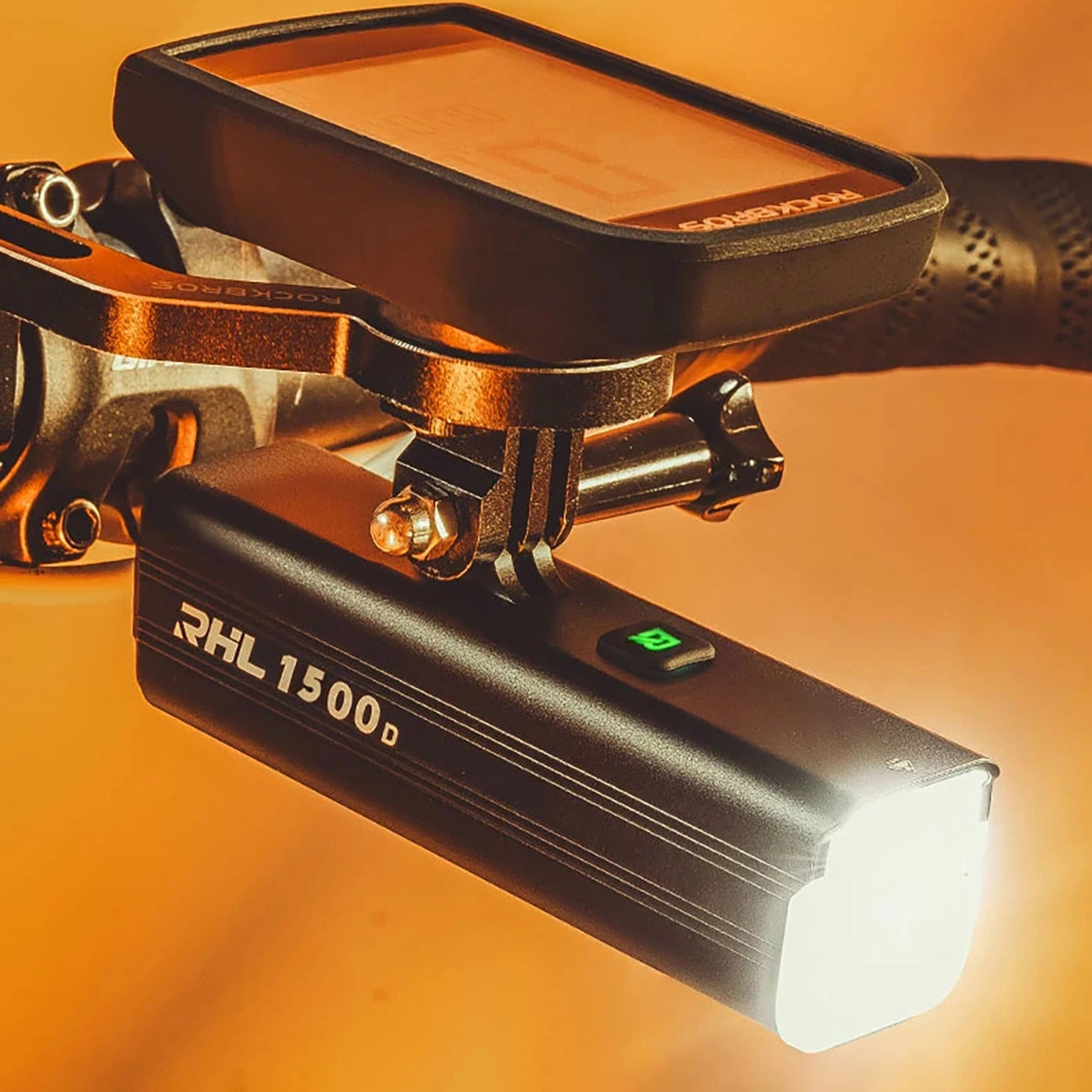 Rockbros RHL1500 front bicycle light 5000mAh 1500lm IPX6 - black_6