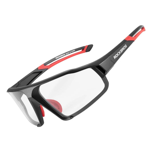 Rockbros SP216BK photochromic UV400 cycling glasses - black and red_0
