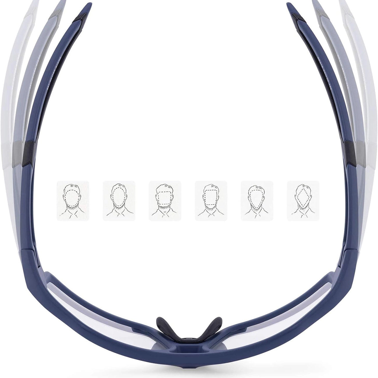 Rockbros SP216BL photochromic UV400 cycling glasses - blue_2