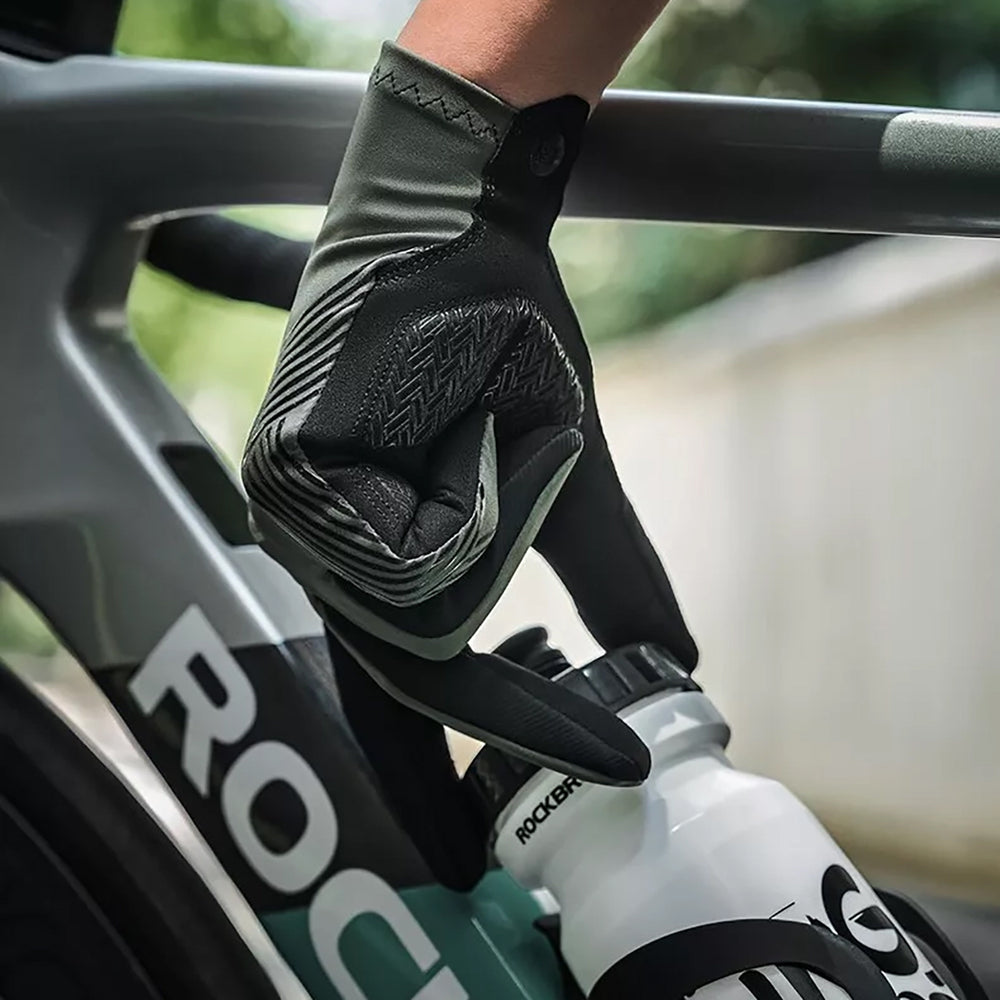 Rockbros 16110006002 shock-absorbing cycling gloves size M - green and black_12