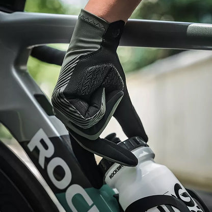 Rockbros 16110006002 shock-absorbing cycling gloves size M - green and black_12