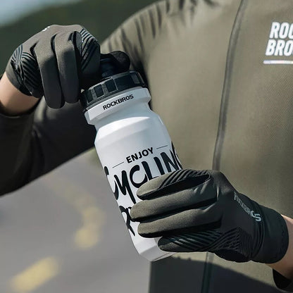 Rockbros 16110006003 shock-absorbing cycling gloves size L - green and black_5