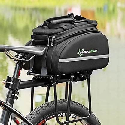 Rockbros A6-03BK bicycle bag for trunk 35 l with fold-out pockets - black_6