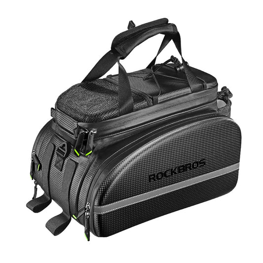 Rockbros A6-6 bicycle bag for trunk, 35 l, with fold-out pockets - black_0