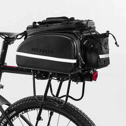Rockbros A6-6 bicycle bag for trunk, 35 l, with fold-out pockets - black_11