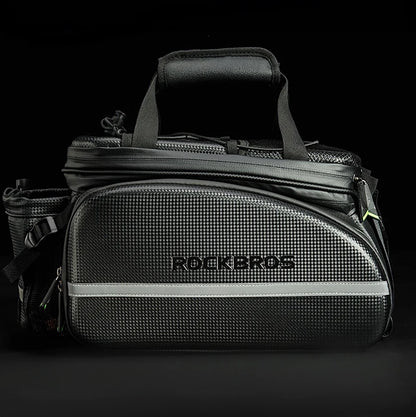 Rockbros A6-6 bicycle bag for trunk, 35 l, with fold-out pockets - black_8