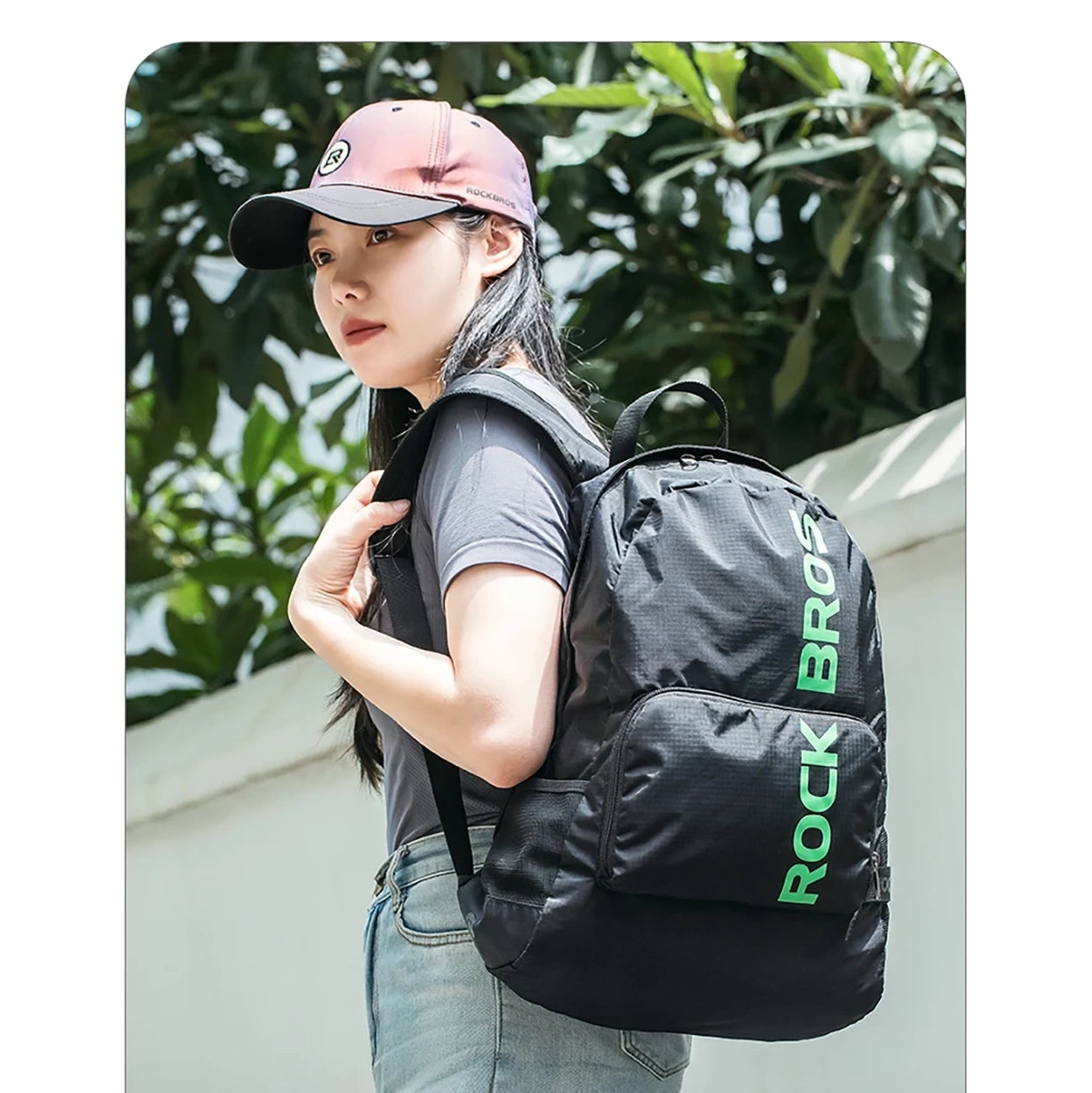 Rockbros H10-BK sports foldable backpack 18 l - black_14