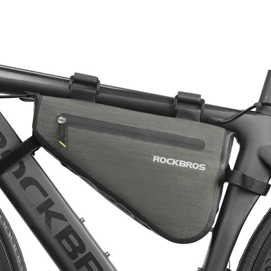 Rockbros AS-017 bicycle frame bag 5 l - dark green_0