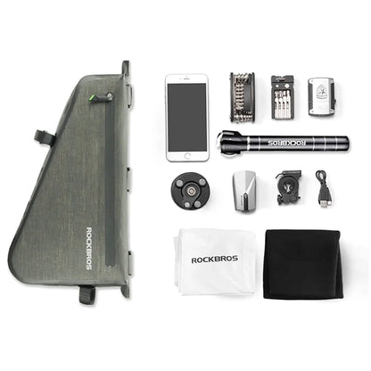 Rockbros AS-017 bicycle frame bag 5 l - dark green_2