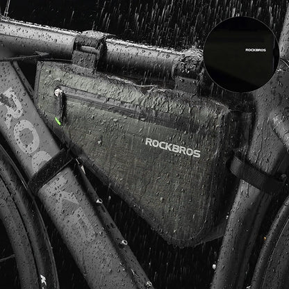 Rockbros AS-017 bicycle frame bag 5 l - dark green_3