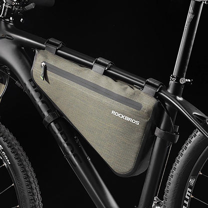 Rockbros AS-017 bicycle frame bag 5 l - dark green_6