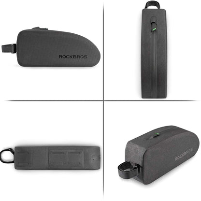 Rockbros AS-019 bicycle frame bag waterproof 1.5 l - black_3