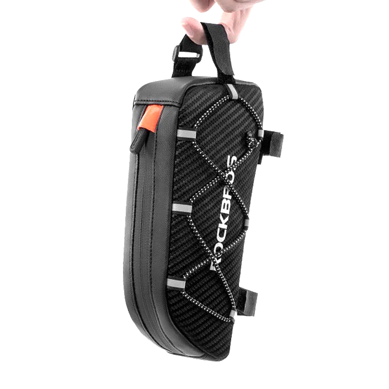 Rockbros 039BK bicycle frame bag 1 l with braid - black_10