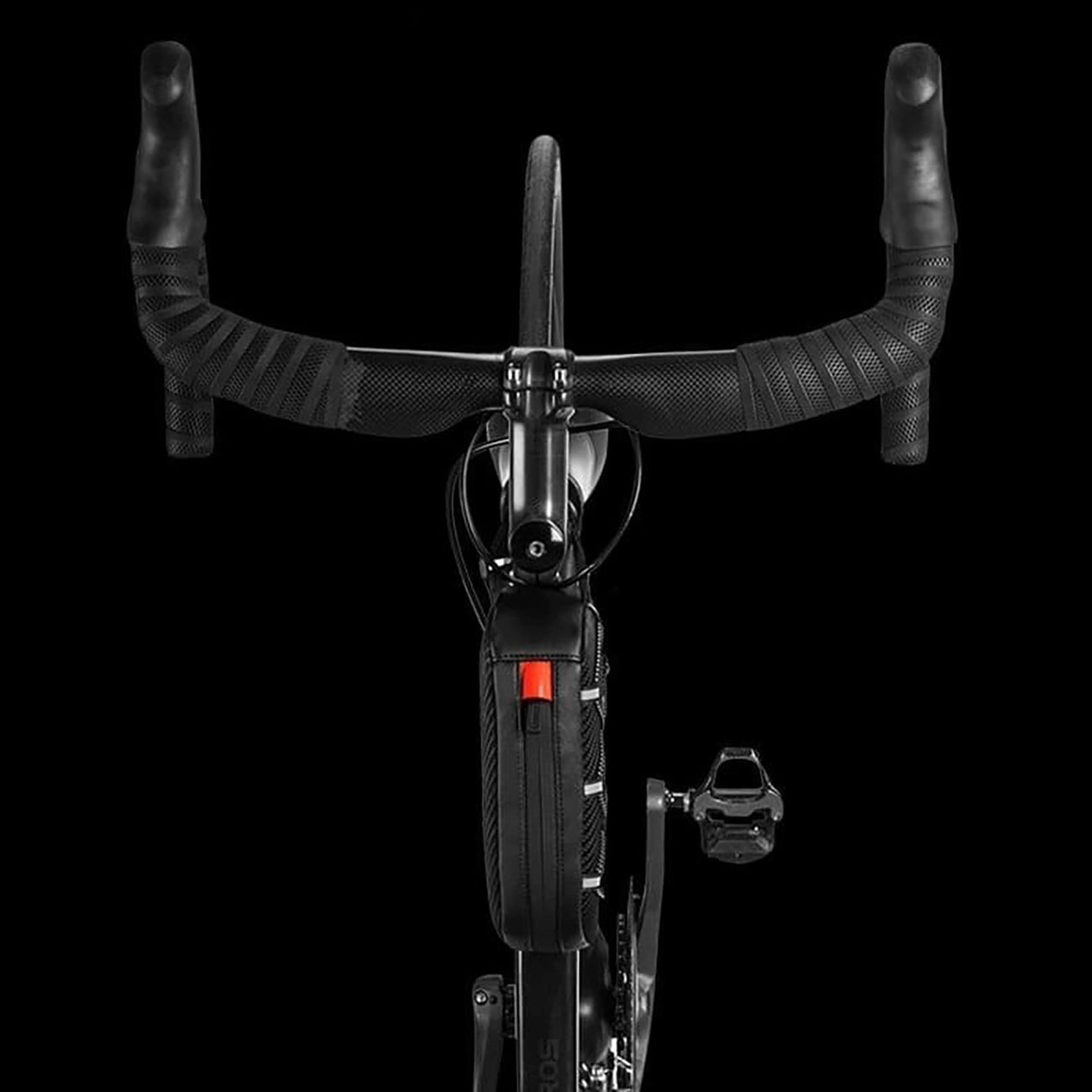 Rockbros 039BK bicycle frame bag 1 l with braid - black_4