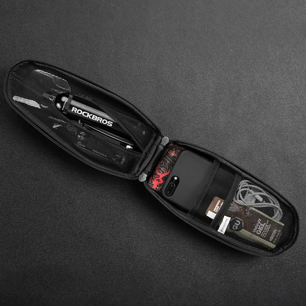 Rockbros B62-1 bicycle bag for handlebar or frame 3 l - black_4