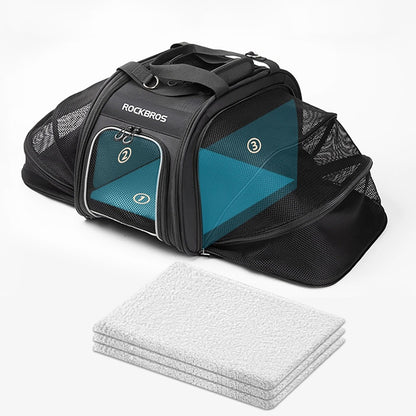 Rockbros 30140028001 transport bicycle bag for cats and dogs - black_5