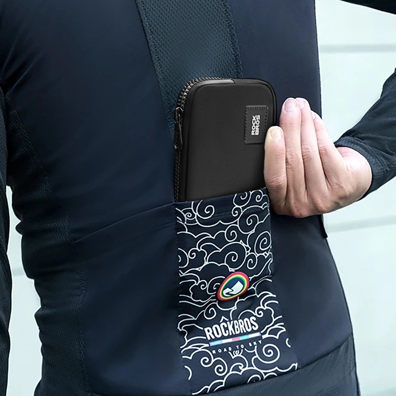 Rockbros bicycle bag 30990043003 for phone, keys, wallet 0.15 l - black_2