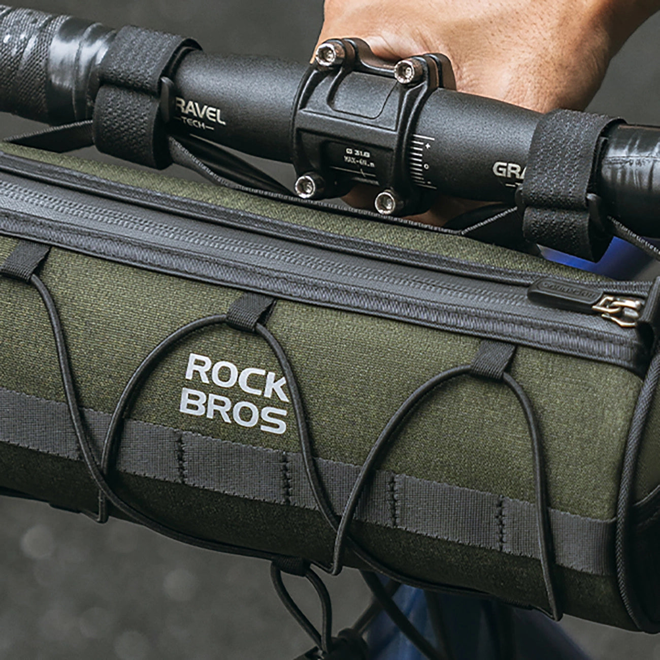 Rockbros 30110049001 bicycle handlebar bag 2 l - green_9