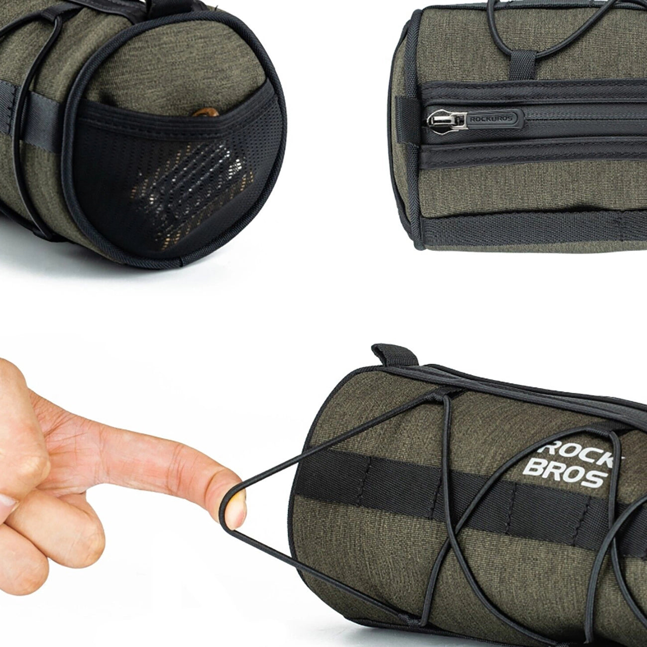 Rockbros 30110049001 bicycle handlebar bag 2 l - green_3