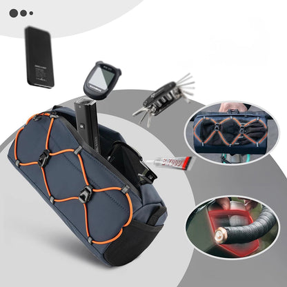 Rockbros 30110054002 bicycle handlebar bag 2.2 l - blue_8