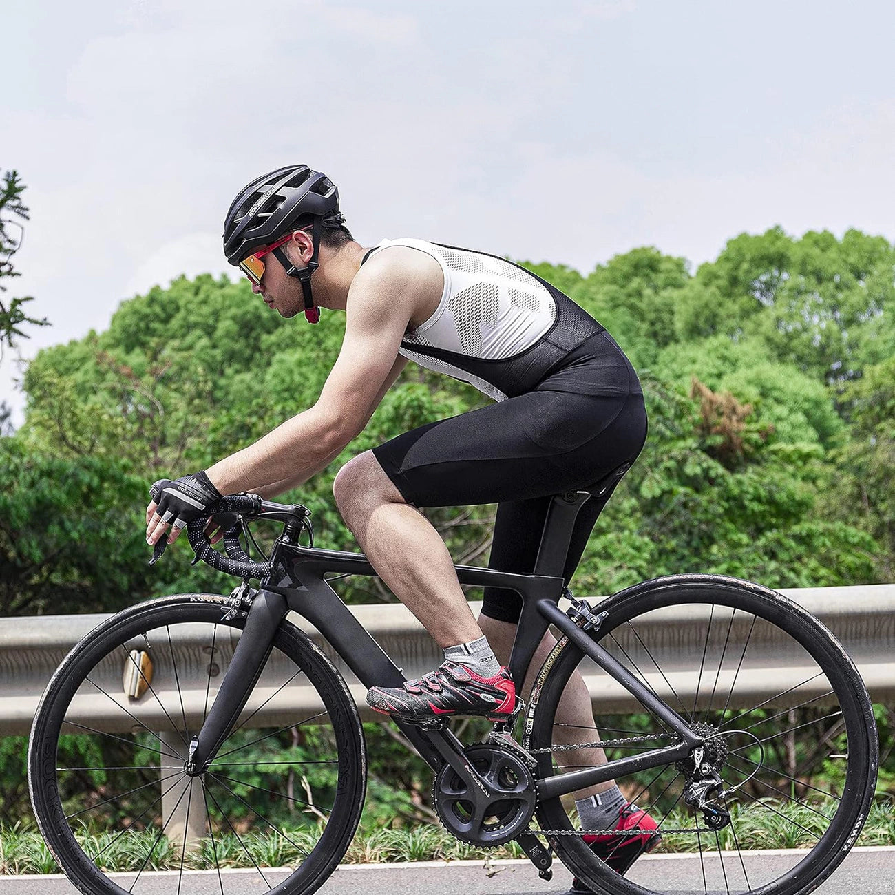 Rockbros RK20024XL bib shorts with XXXXL insert - black_4