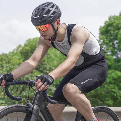 Rockbros RK2002M short bib shorts with M insert - black_13