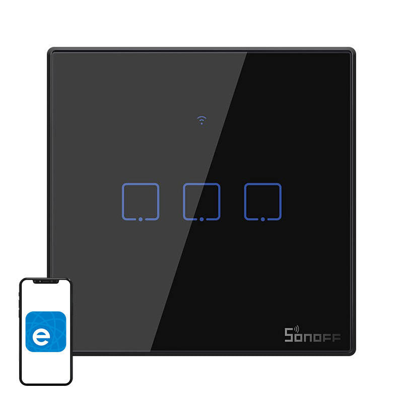 Smart Switch WiFi + RF 433 Sonoff T3 EU TX (3-channels)_0