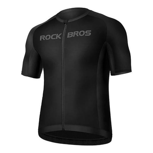 Rockbros 15120002002 short sleeve cycling jersey M - black_0