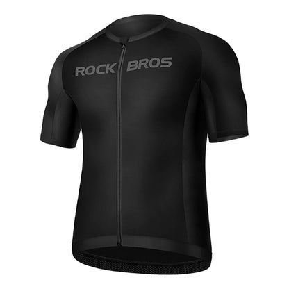 Rockbros 15120002006 short sleeve cycling jersey XXXL - black_0