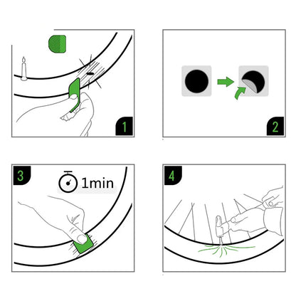 Rockbros GJ2001 repair kit for bicycle inner tubes - translucent_1
