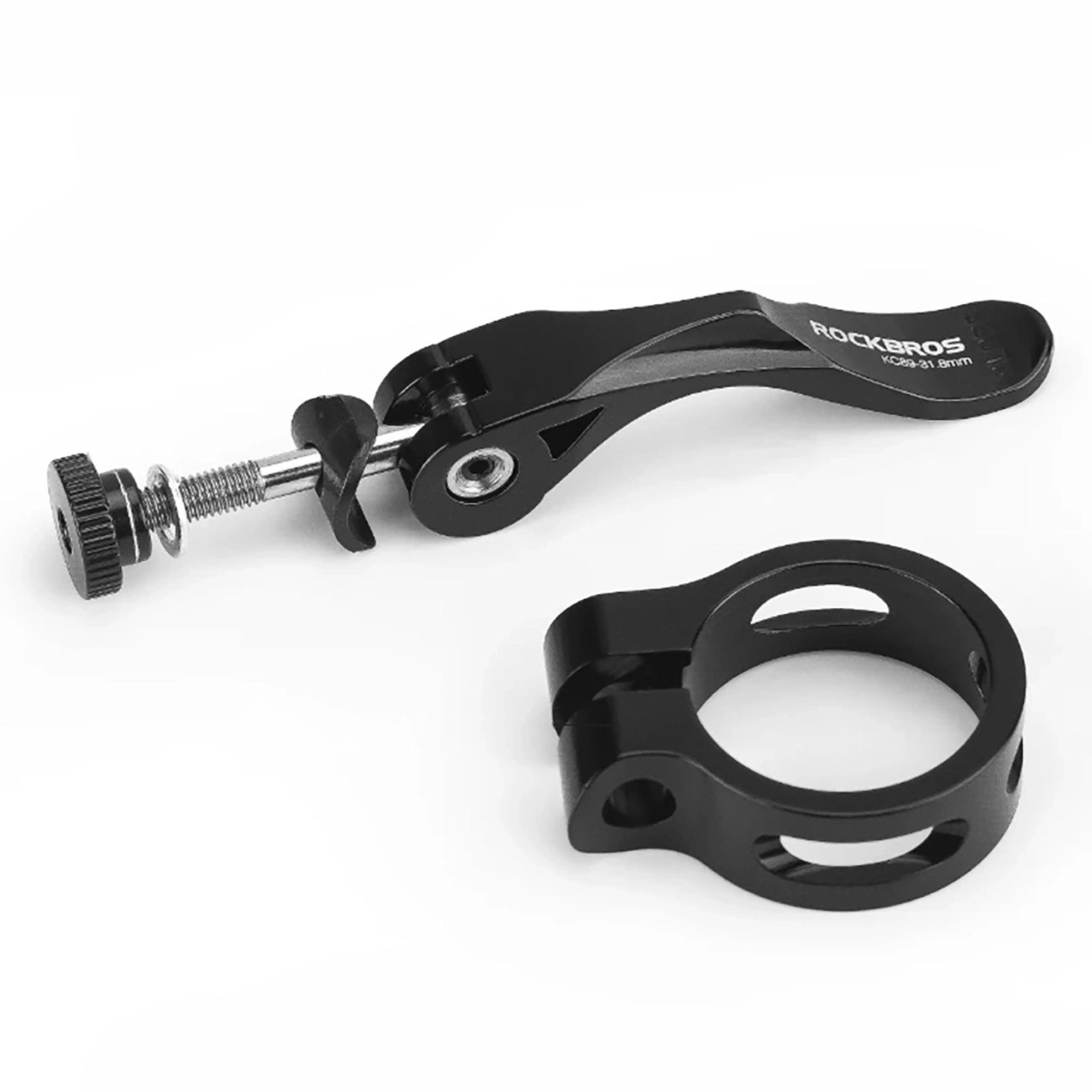 Rockbros 41210092001 bicycle seat clamp with quick release - black_6