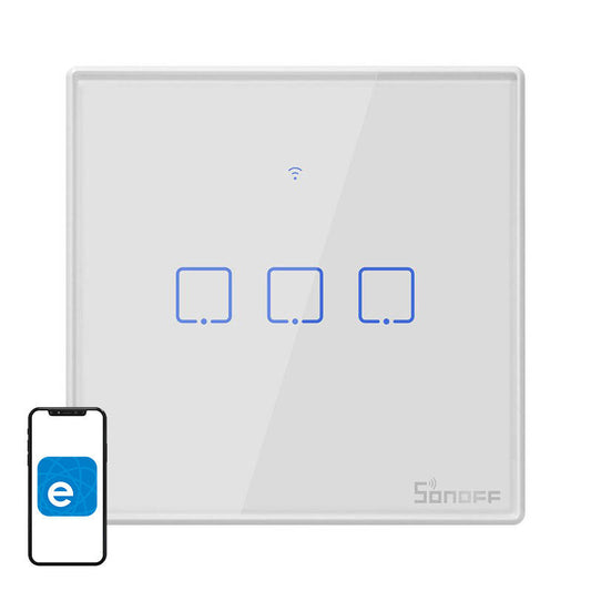 Smart Switch WiFi + RF 433 Sonoff T2 EU TX (3-channel)_0