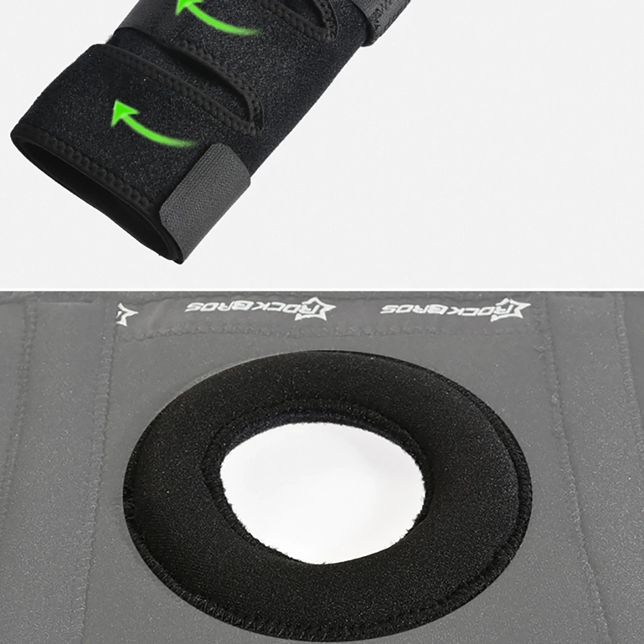 Rockbros LF1106L sports protector for patella and knee joint, size L - black_12