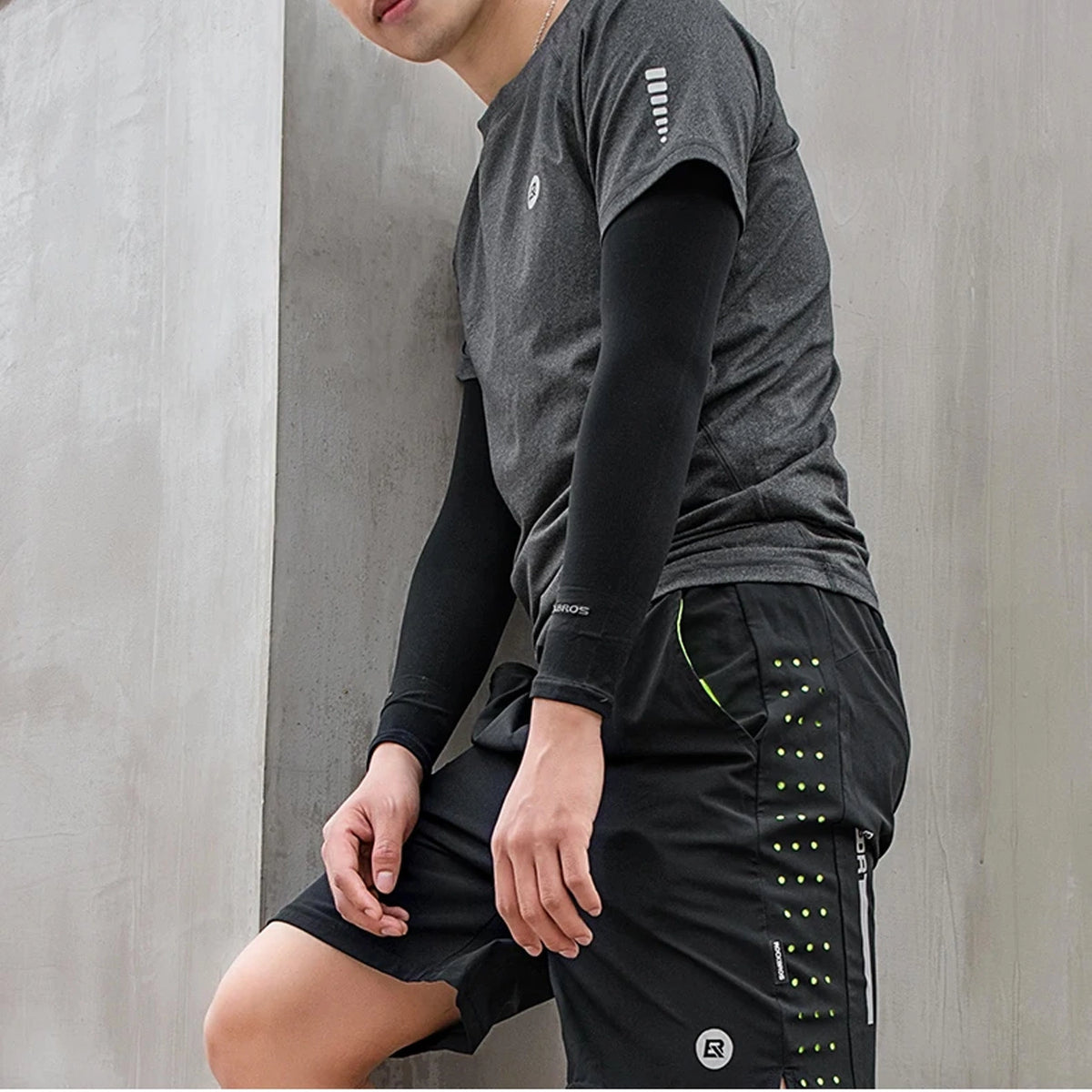 Rockbros XT9002BK cycling sleeves - black (2 pcs.)_3