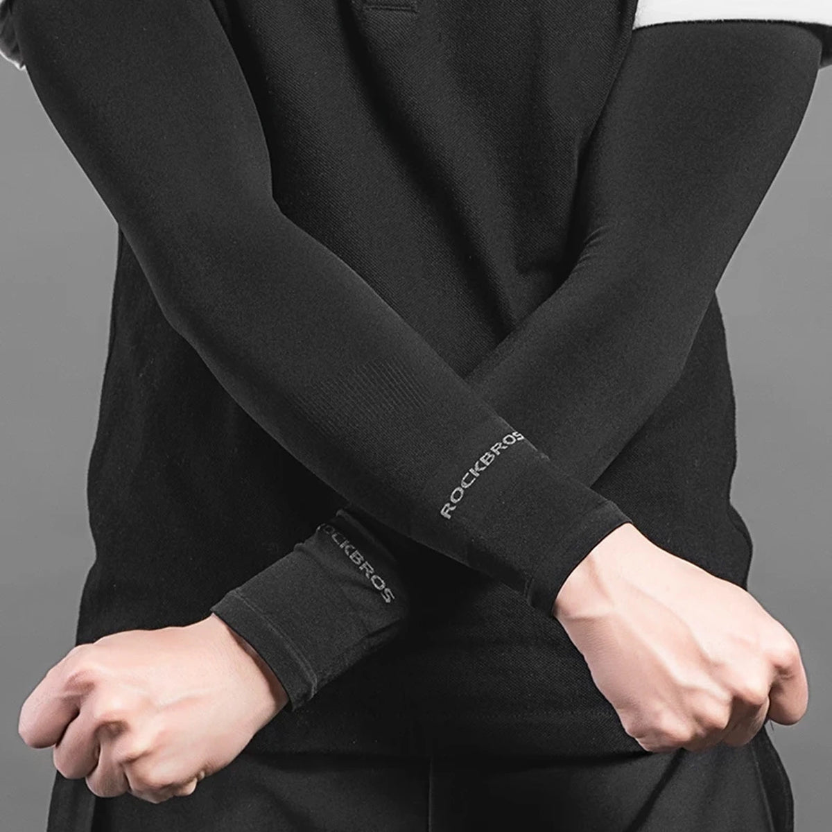 Rockbros XT9002BK cycling sleeves - black (2 pcs.)_5