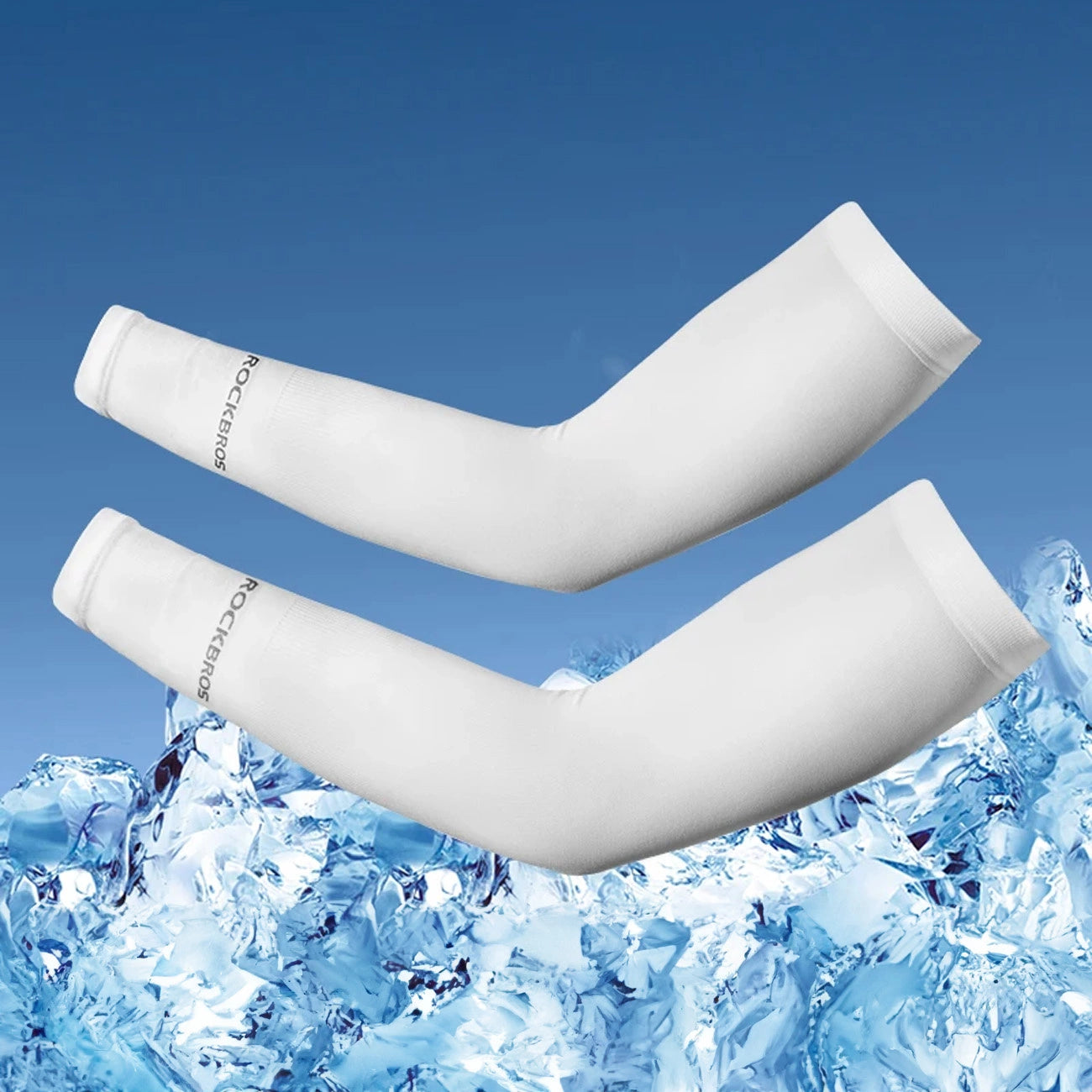 Rockbros XT9002W cycling sleeves - white (2 pcs.)_1