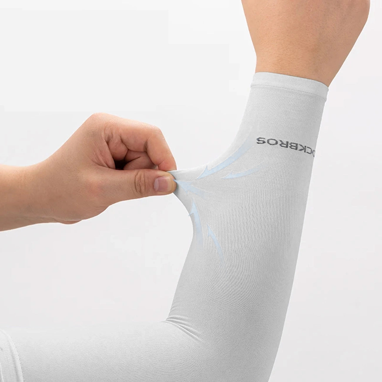 Rockbros XT9002W cycling sleeves - white (2 pcs.)_3