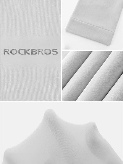 Rockbros XT9002W cycling sleeves - white (2 pcs.)_4