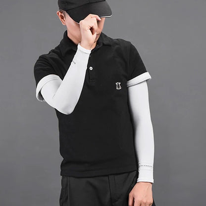 Rockbros XT9002W cycling sleeves - white (2 pcs.)_16
