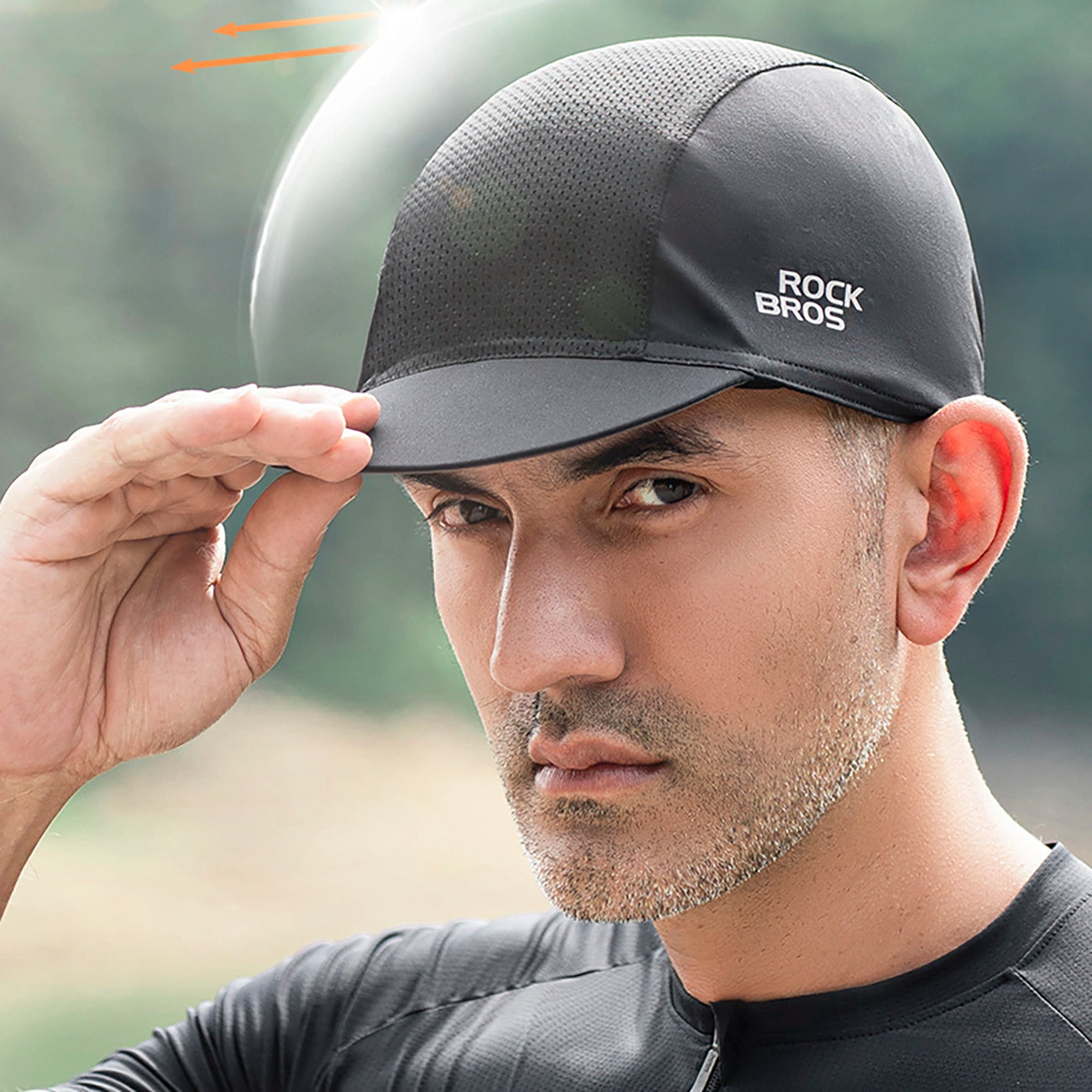 Rockbros 18230005001 cycling cap with peak - black_11