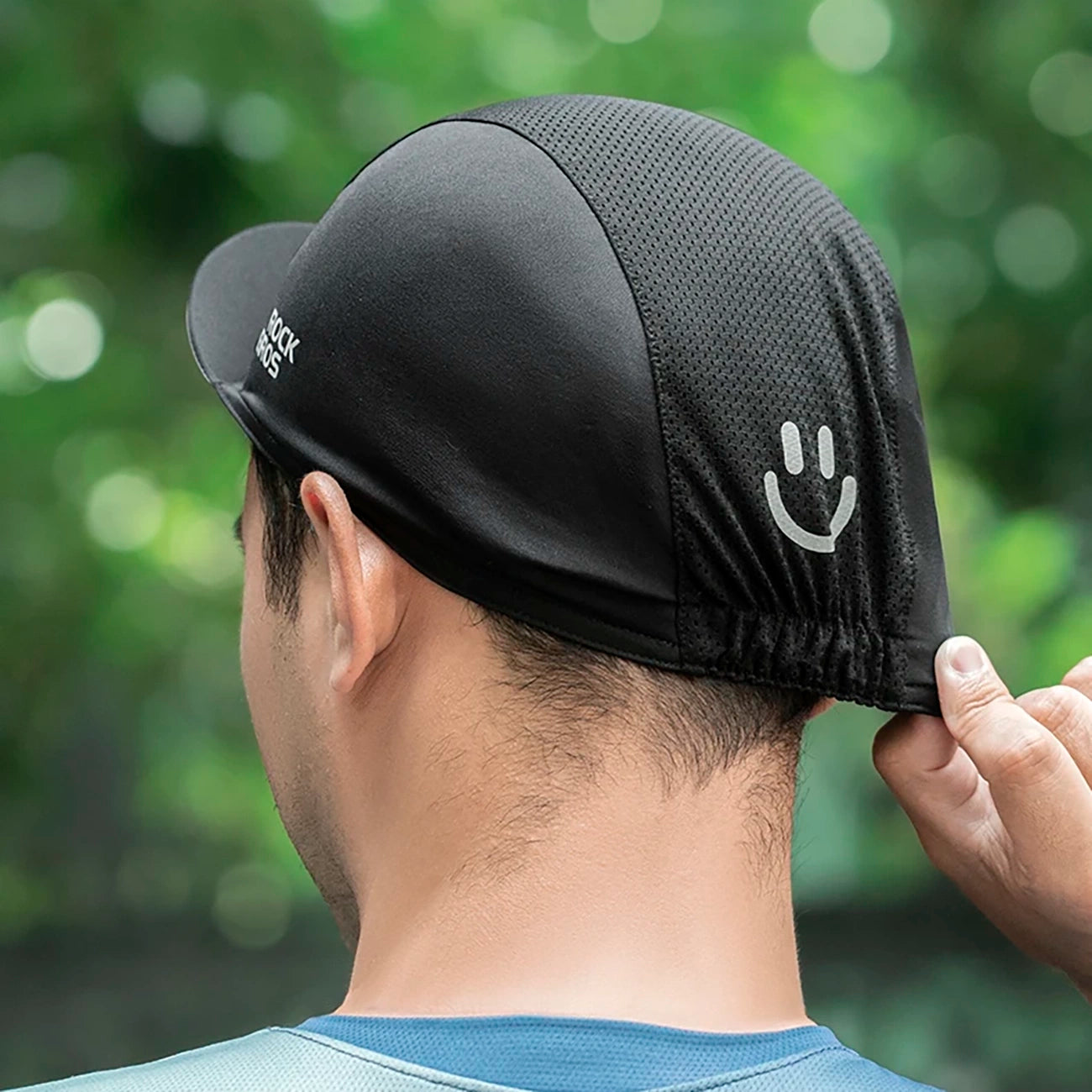 Rockbros 18230005001 cycling cap with peak - black_4