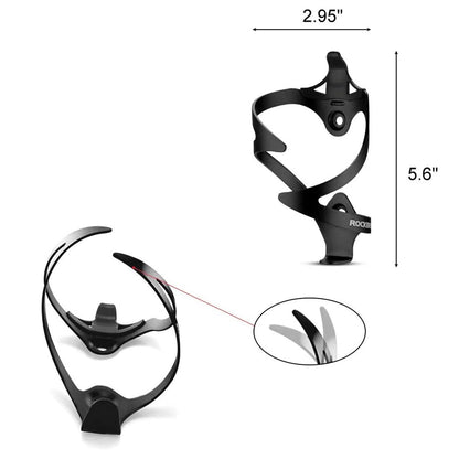 Rockbros 2017-11ABK Aluminum Bike Bottle Holder - Black_2