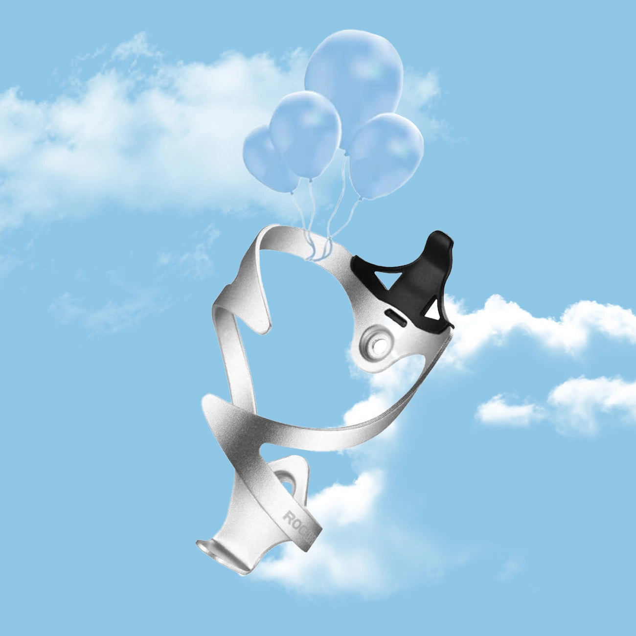 Rockbros 2017-11AS Aluminum Bike Bottle Holder - White_3