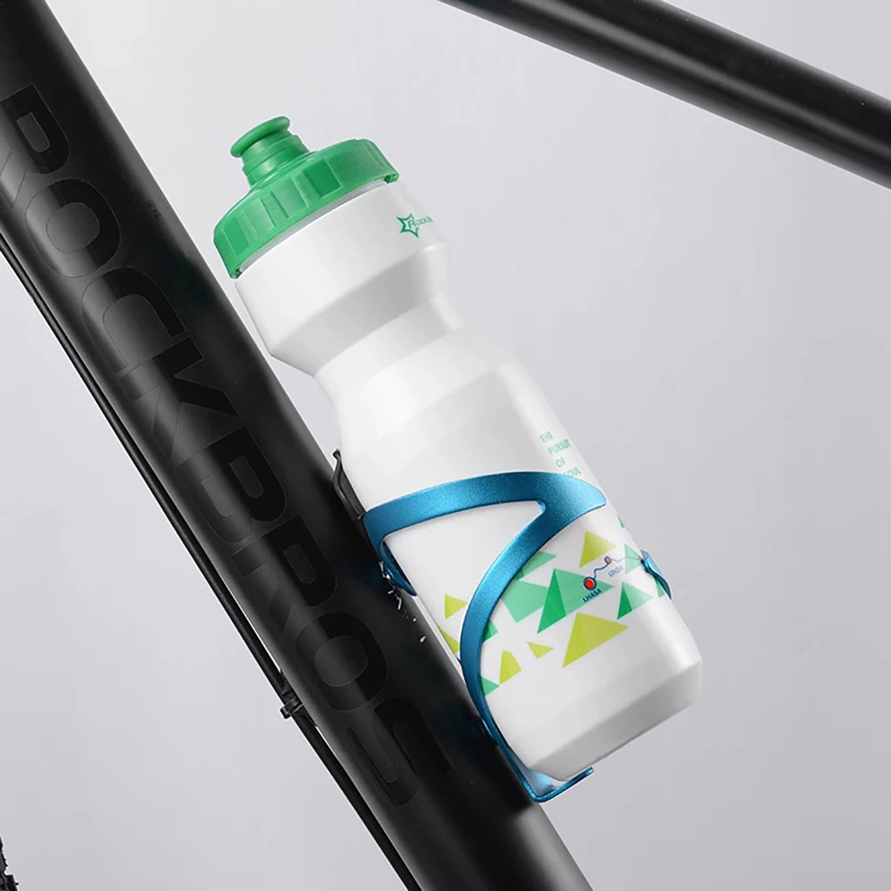 Rockbros 2017-11ABL Aluminum Bike Bottle Holder - Blue_1