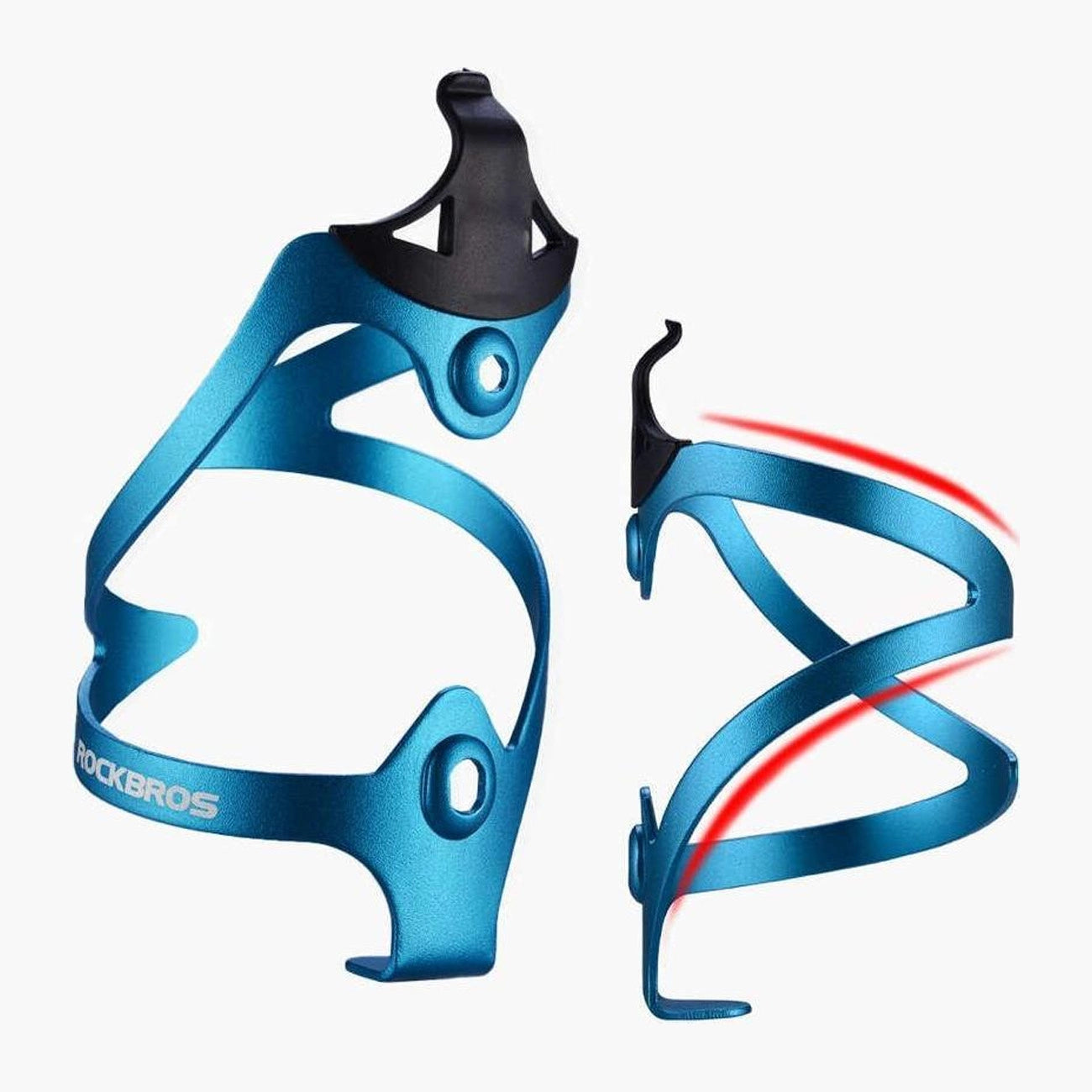 Rockbros 2017-11ABL Aluminum Bike Bottle Holder - Blue_3