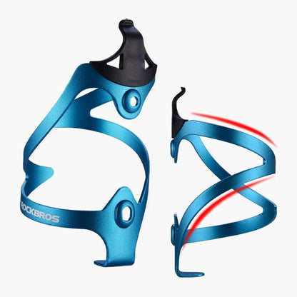 Rockbros 2017-11ABL Aluminum Bike Bottle Holder - Blue_3