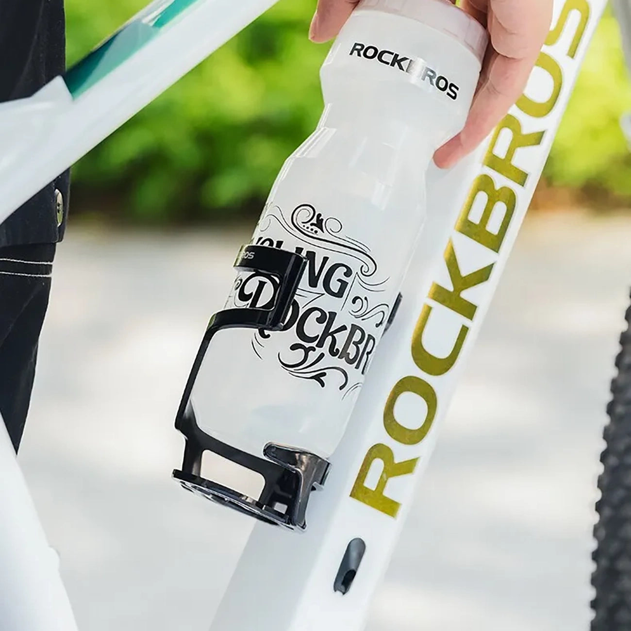 Rockbros 31210012001 bicycle water bottle holder - black_6