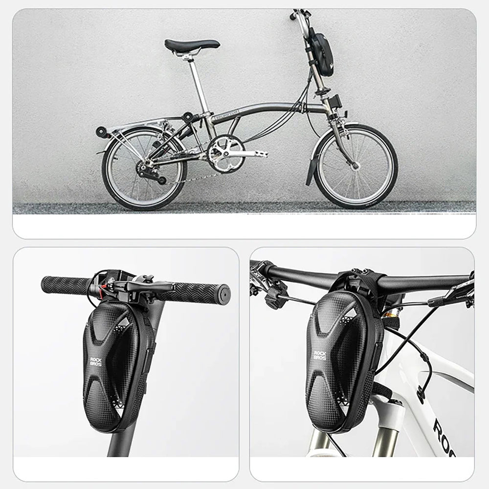 Rockbros bag 3011006301 for the handlebar of a bicycle or scooter 1.3 l - black_4